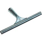 FLO-PAC® PROFESSIONAL SINGLE-BLADE RUBBER WINDOW SQUEEGEE WITH A Zinc PLATED STEEL HANDLE 12"